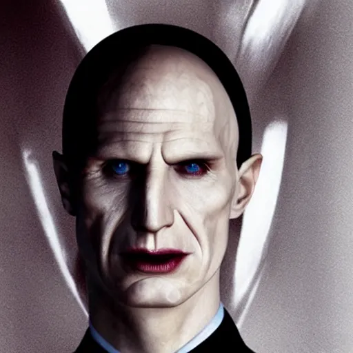 Image similar to voldemort is angelina jolie