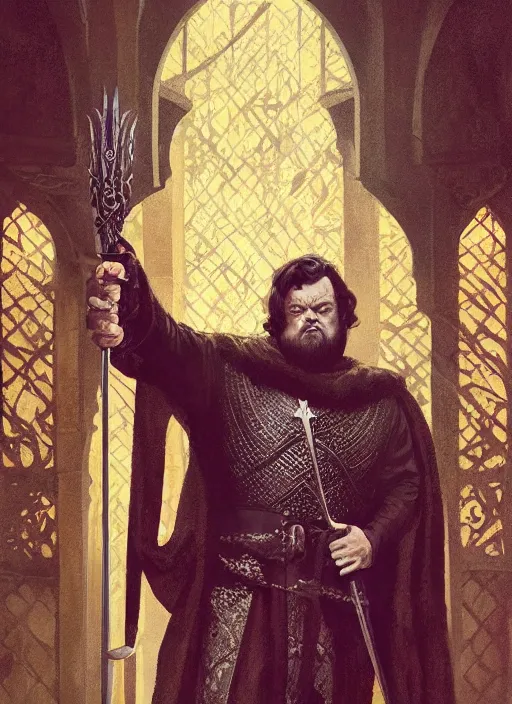 Prompt: Orson Welles as medieval King, intricate, elegant, highly detailed, digital painting, artstation, concept art, smooth, sharp focus, illustration, game of thrones, art by greg rutkowski and alphonse mucha and aleksi briclot