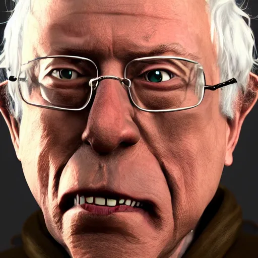 Image similar to bernie sanders as a wizard from the lord of the rings, wooden staff, artstation, epic, detailed