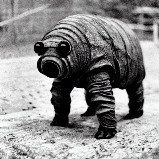 Image similar to picture of soviet tardigrade domestication experiments, black and white photo