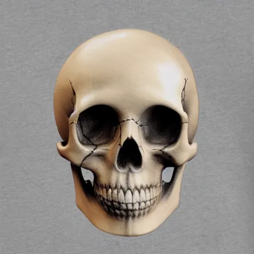 Prompt: marble skull