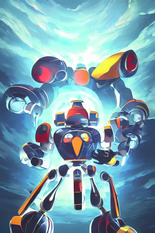 Image similar to metabots medabots medarotto medarot robot minimalist comics, behance hd by jesper ejsing, by rhads, makoto shinkai and lois van baarle, ilya kuvshinov, rossdraws global illumination ray tracing hdr radiating a glowing aura