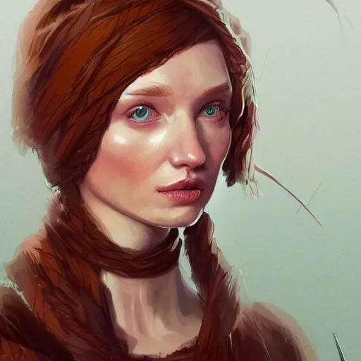 Image similar to eleanor tomlinson posing peasantry clothing, wistful, highly detailed, digital painting, artstation, concept art, smooth, sharp focus, illustration