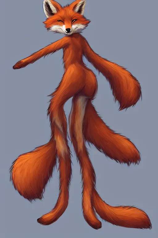 Prompt: an anthropomorphic fox fursona with a fluffy tail, backlighting, trending on artstation, digital art, furry art, trending on furaffinity, fantasy art, by kawacy, anime art