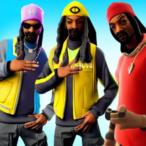 Image similar to snoop dog in fortnite