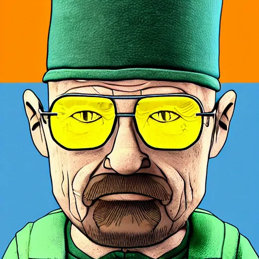 Image similar to walter white in the style of little nightmares