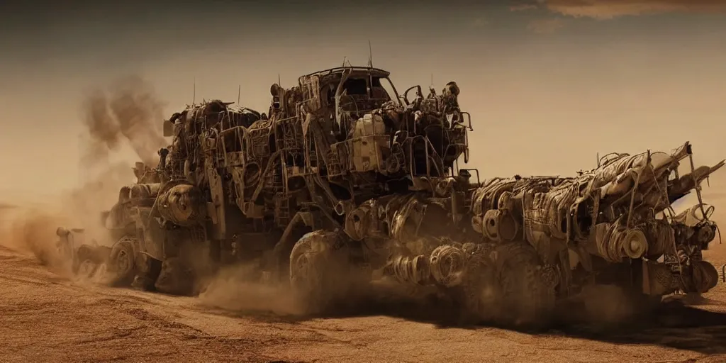 Image similar to K-2000 in mad max: fury road (2016) photorealistic 8k promotional photo shot