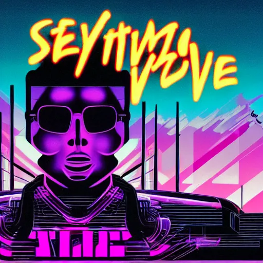 Image similar to synthwave