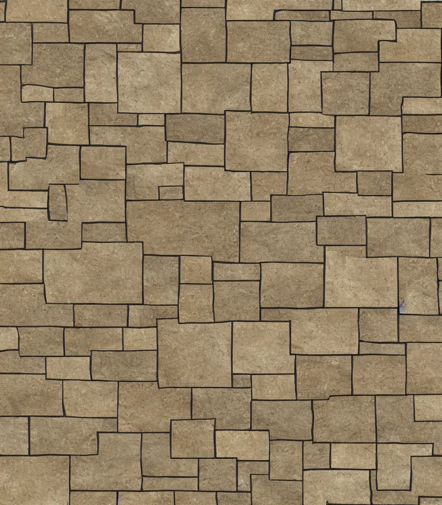 Image similar to texture map of beige stone with horizontal rectilinear engraving cutout