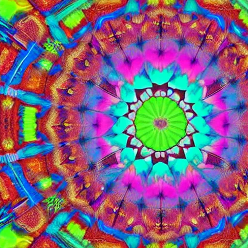 Prompt: A beautiful digital art of a man with a large head, sitting in what appears to be a meditative pose. His eyes are closed and he has a serene look on his face. His body is made up of colorful geometric shapes and patterns that twist and turn in different directions. It's almost as if he's sitting in the middle of a kaleidoscope! comatesque inlay, stained glass by Michael Cheval, by Will Barnet unified, lines