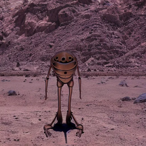 Prompt: A photo of a alien in a desert in Nevada, documentary, realistic, cinematic, extremely high detail, 8k, cinematic, octane render, unreal engine