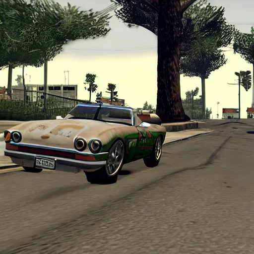 Prompt: gta with ps1 console graphics, no text