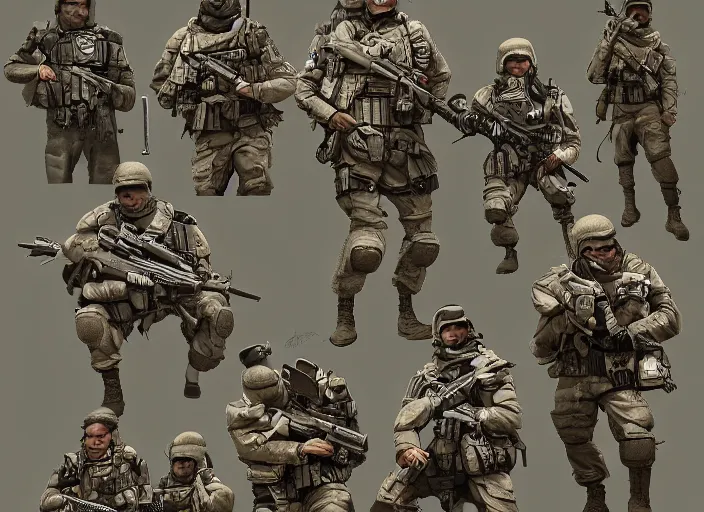 Image similar to intervention from soldiers, military, detailed, intricate, trending on artstation