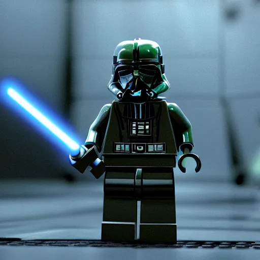 Image similar to Lego!! Star Wars, movie still, cinematic