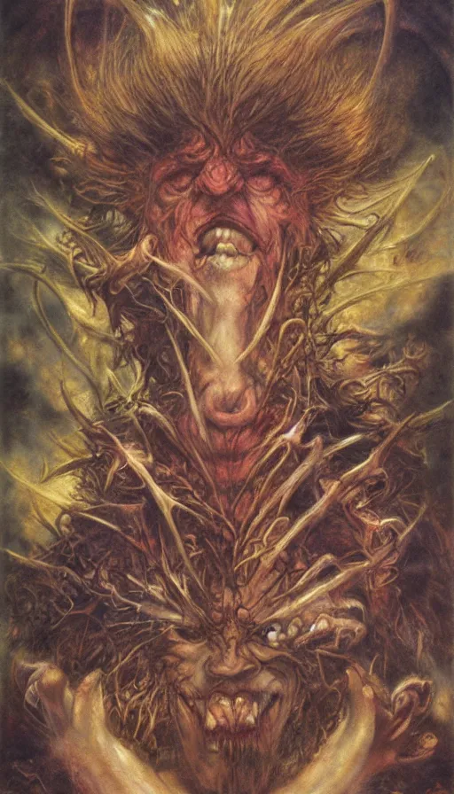 Image similar to rage, by brian froud