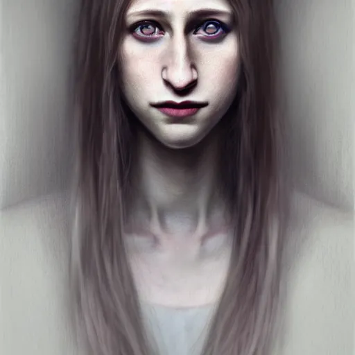 Image similar to gorgeous female Taissa Farmiga with, realistic character concept, full body shot, spooky, illustration, symmetrical face and body, realistic eyes, artstation, cinematic lighting, hyperdetailed, detailed realistic symmetrical eyes, cgsociety, 8k, high resolution, Charlie Bowater, Tom Bagshaw, single face, insanely detailed and intricate, beautiful, elegant, dark forest and trees