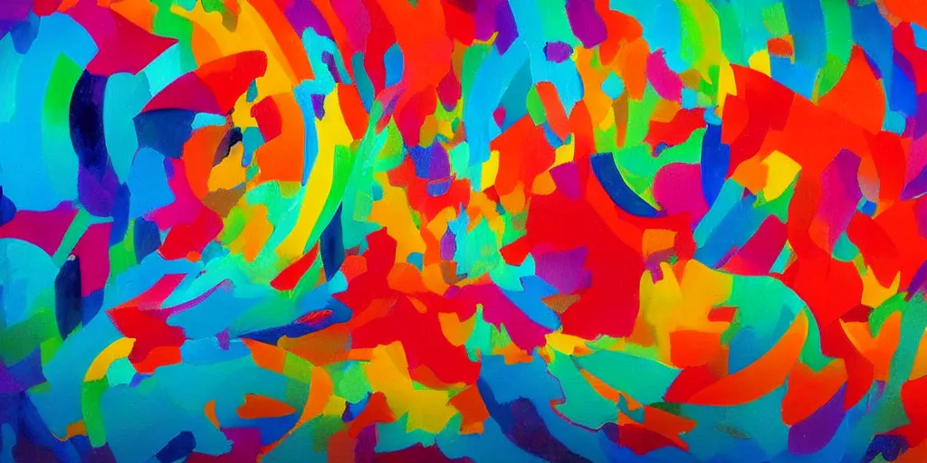 Prompt: colorful abstract art