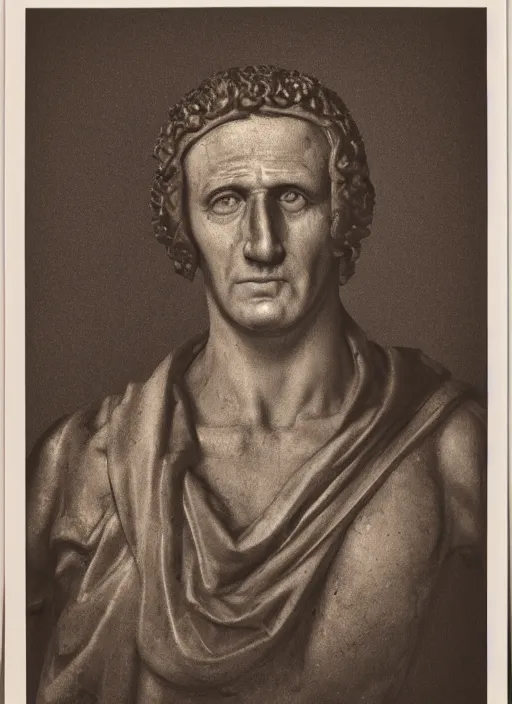 Image similar to a full portrait photo of julius caesar, f / 2 2, 3 5 mm, 2 7 0 0 k, lighting, perfect faces, award winning photography.