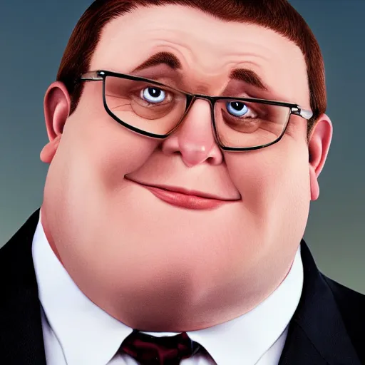 Prompt: Peter griffin in real life photograph