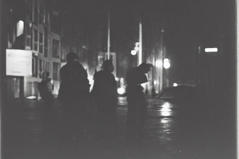 Image similar to photography of a hacker being arrested in amsterdam at night, frank miller, henri cartie bresson