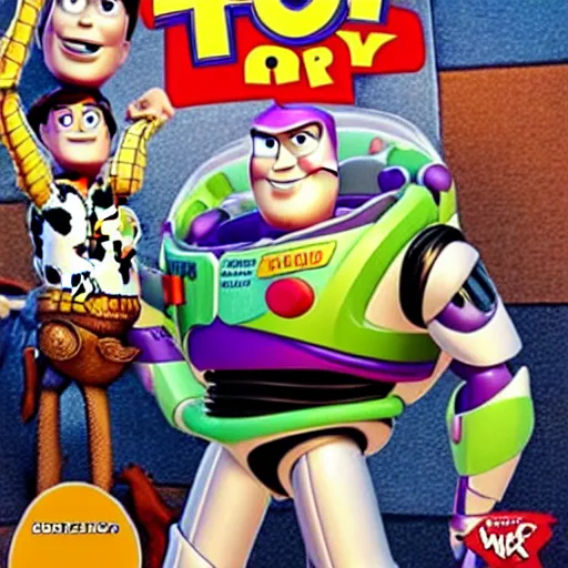 Image similar to toy story hybrid with mad max