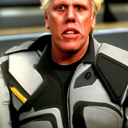 Prompt: gary busey in starship troopers