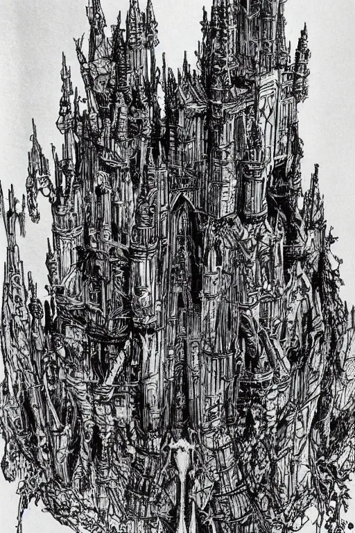 Image similar to castle by Philippe Druillet