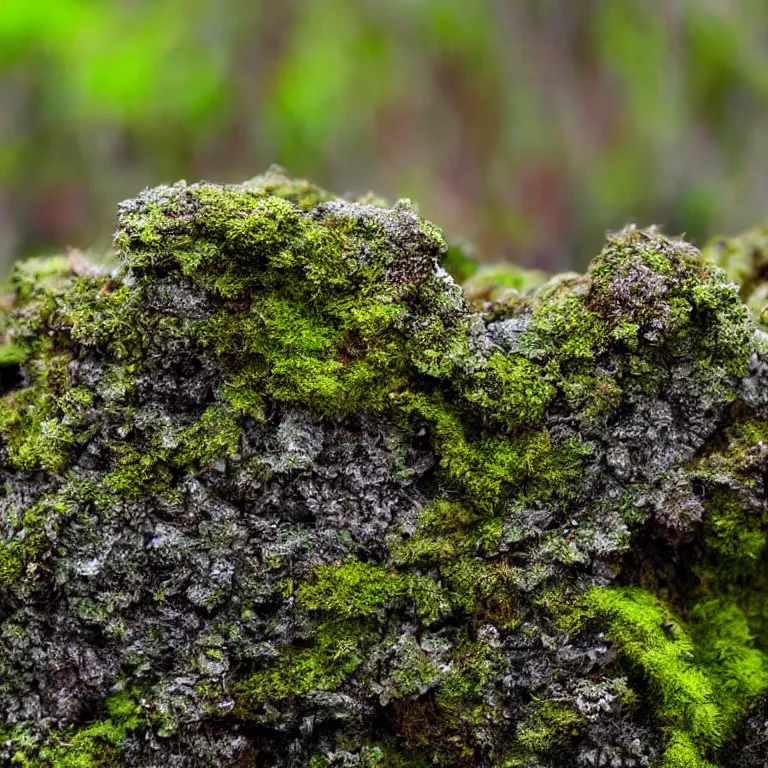 Image similar to a lichens and moss close-up various fungus, mushrooms and plants, inside the picture is infinity, Atmospheric phenomenon, artistic photography, muted colors, conceptual, long exposure outside the city, volumetric light