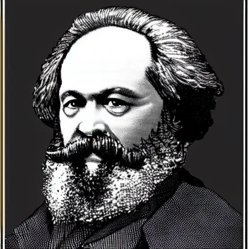 Prompt: karl marx in arcane