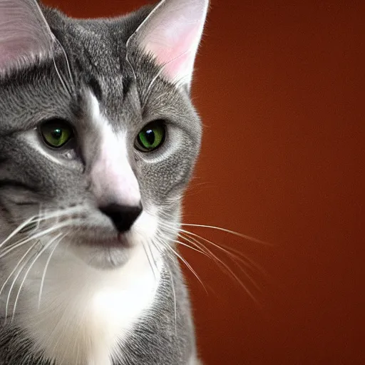 Image similar to portrait of a cute cat by elke vogelsang