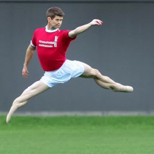 Prompt: Steven Gerrard as a ballerina