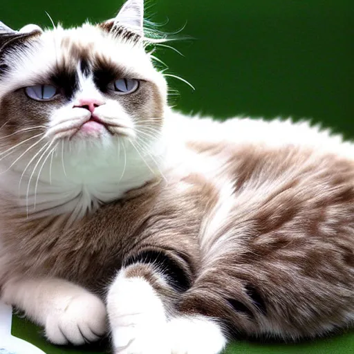 Prompt: happy cat grumpy cat