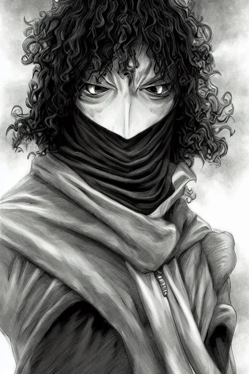 Image similar to portrait of robed mage | digital painting | highly detailed | kentaro miura