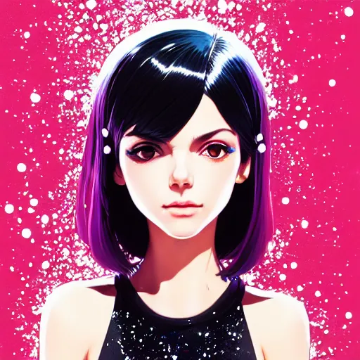 Image similar to a portrait of a beautiful victoria justice, glitter, art by ilya kuvshinov and wlop and and josan gonzalez, shikanosuke yagaki, mitsumayo, reivaille, digital art, highly detailed, intricate, sharp focus, trending on artstation hq, deviantart, pinterest, unreal engine 5, 4 k uhd image