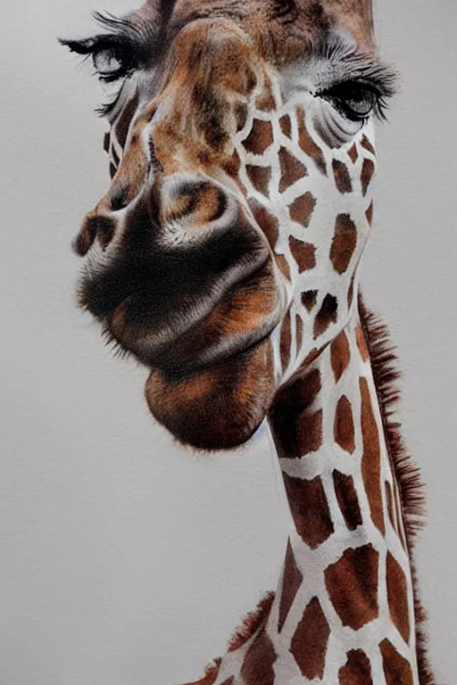 Image similar to giraffe, agnes cecile, beautiful
