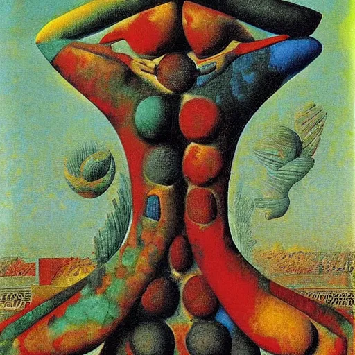 Prompt: soia, by max ernst,