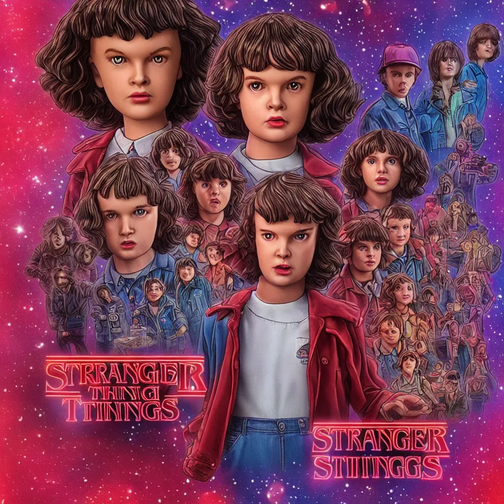 Prompt: Stranger Things Barbie Doll in the upside down