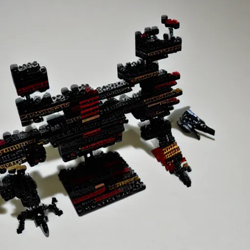 Prompt: cyberpunk lego skeleton