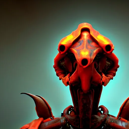 Image similar to a headcrab from Half-Life 2 on the head of a dragon, 3D octane render as coherent as Dall-E 2