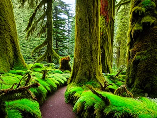 Image similar to hall of mosses at olympic national park