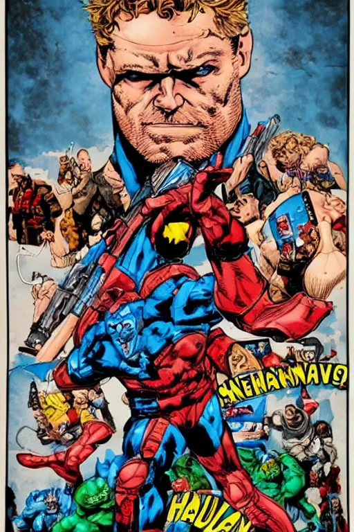 Image similar to a pro-comicsgate Ethan Van Sciver propaganda poster