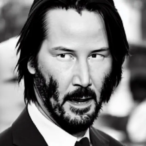 Image similar to keanu reeves as a nutella, looks like nutella