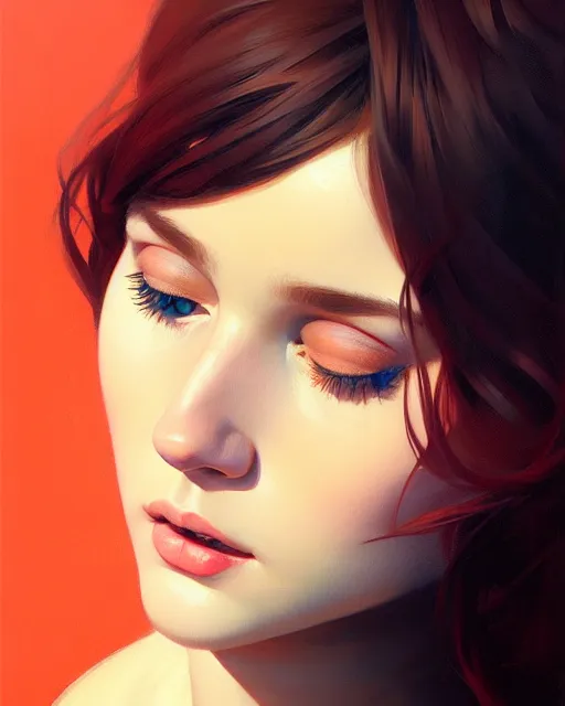 Image similar to stylized portrait of an artistic pose, composition, young ellie williams, realistic shaded, fine details, realistic shaded lighting poster by ilya kuvshinov, magali villeneuve, artgerm, jeremy lipkin and michael garmash and rob rey