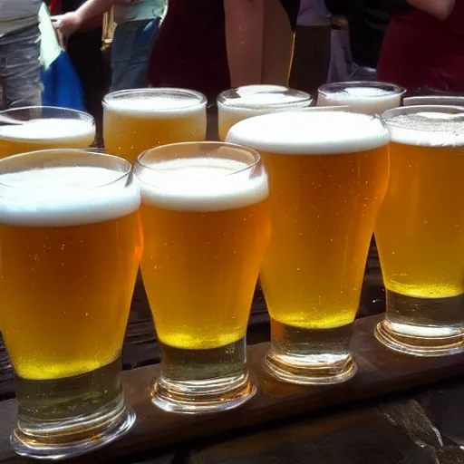 Image similar to beer festival photo, foamy beer, golden colours