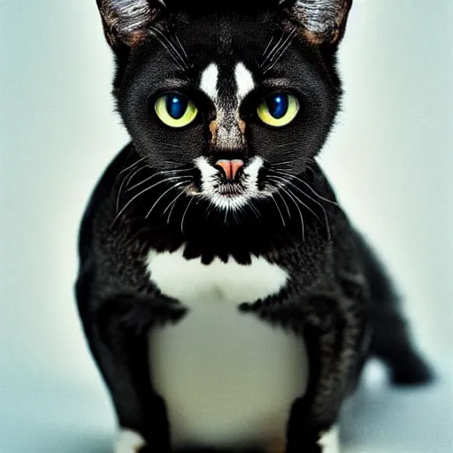 Image similar to a feline penguin - cat - hybrid, animal photography