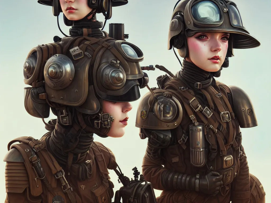 Image similar to portrait of dieselpunk blackpink jisoo soldier girl, helmet, desert, armored, highly detailed, digital painting, face detail, sharp focus, art, illustrations by loish and ayanamikodon and irakli nadar and rossdraws and wlop