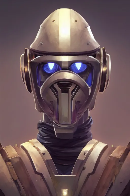 Image similar to epic mask helmet robot ninja portrait stylized as fornite style game design fanart by concept artist gervasio canda, behance hd by jesper ejsing, by rhads, makoto shinkai and lois van baarle, ilya kuvshinov, rossdraws global illumination radiating a glowing aura global illumination ray tracing hdr render in unreal engine 5