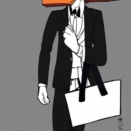 Image similar to barn owl in a black suit wearing an office bag going to the office,drawn by Hayao Miyazaki , highly detailed,anime, anime shot,anime colours, inspired by My Neighbor Totoro 1988,cell shading