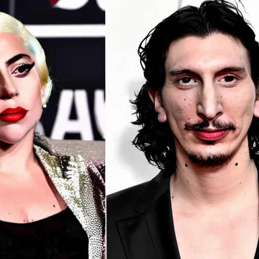 Prompt: a horror movie that river will love, starring lady gaga and adam driver