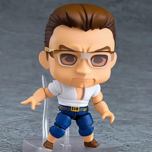 Image similar to jean - claude van damme nendoroid